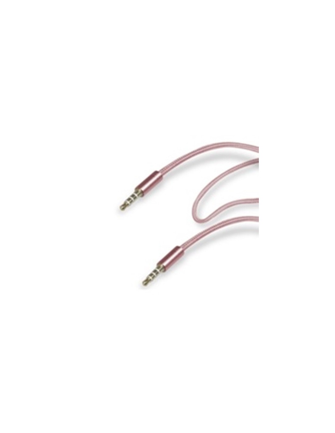 Adaptador audio jack 3.5mm (macho - macho) - oro rosa