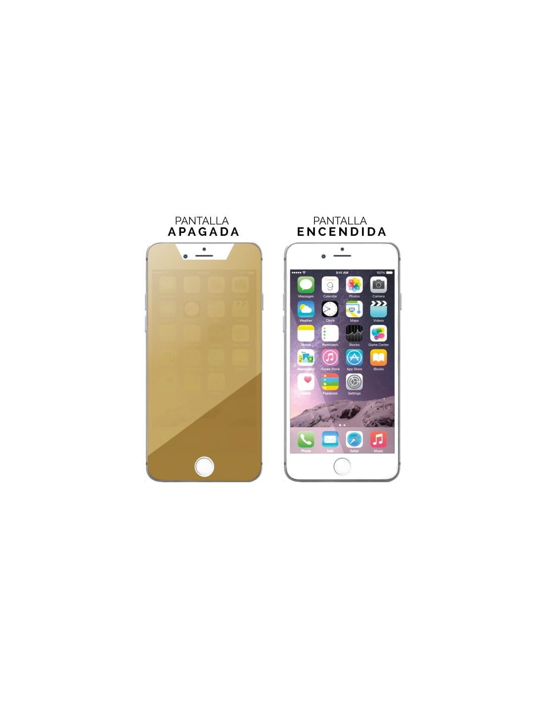 * Bikuid : Colour Tempered Glass - Apple iPhone 6 Plus / 6s Plus - dorado