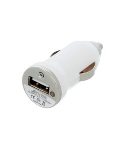 Cargador de coche blanco (enganche USB)