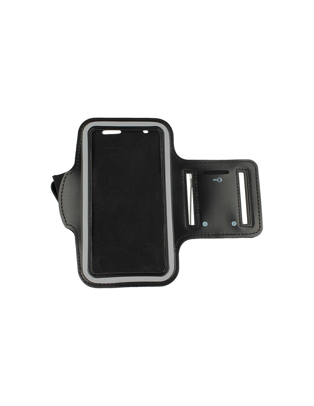Funda de neopreno para brazo (tamaño Galaxy S III / S4 / S5) negra