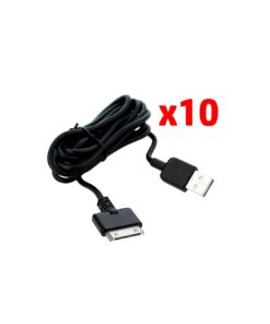 Hama : Cable de datos negro (iPhone 4 / 4S) (Pack de 10)