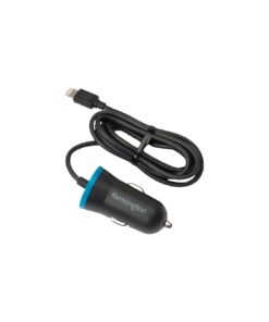 Kensington : Cargador de coche MFi (Apple Lightning 2.4A) (blíster)