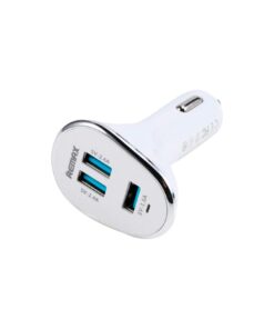 Remax : Cargador de coche 6.3A - blanco (3 enganches USB) (blíster)