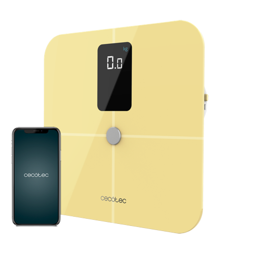 CECOTEC BASCULA DE BAÑO SURFACE PRECISION 10400 SMART HEALTHY VISION YELLOW 04263