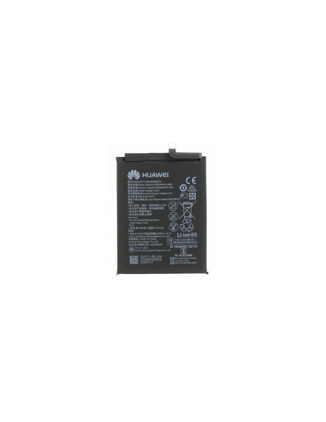 Huawei : Batería HB446486ECW 3900 mAh (P20 Lite 2019) (bulk)