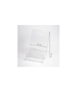 Soporte transparente para maqueta / móvil / funda de móvil 65mm con hueco para precio