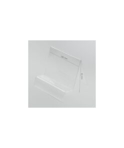 Soporte transparente para maqueta / tablet / funda de tablet 100mm con hueco para precio