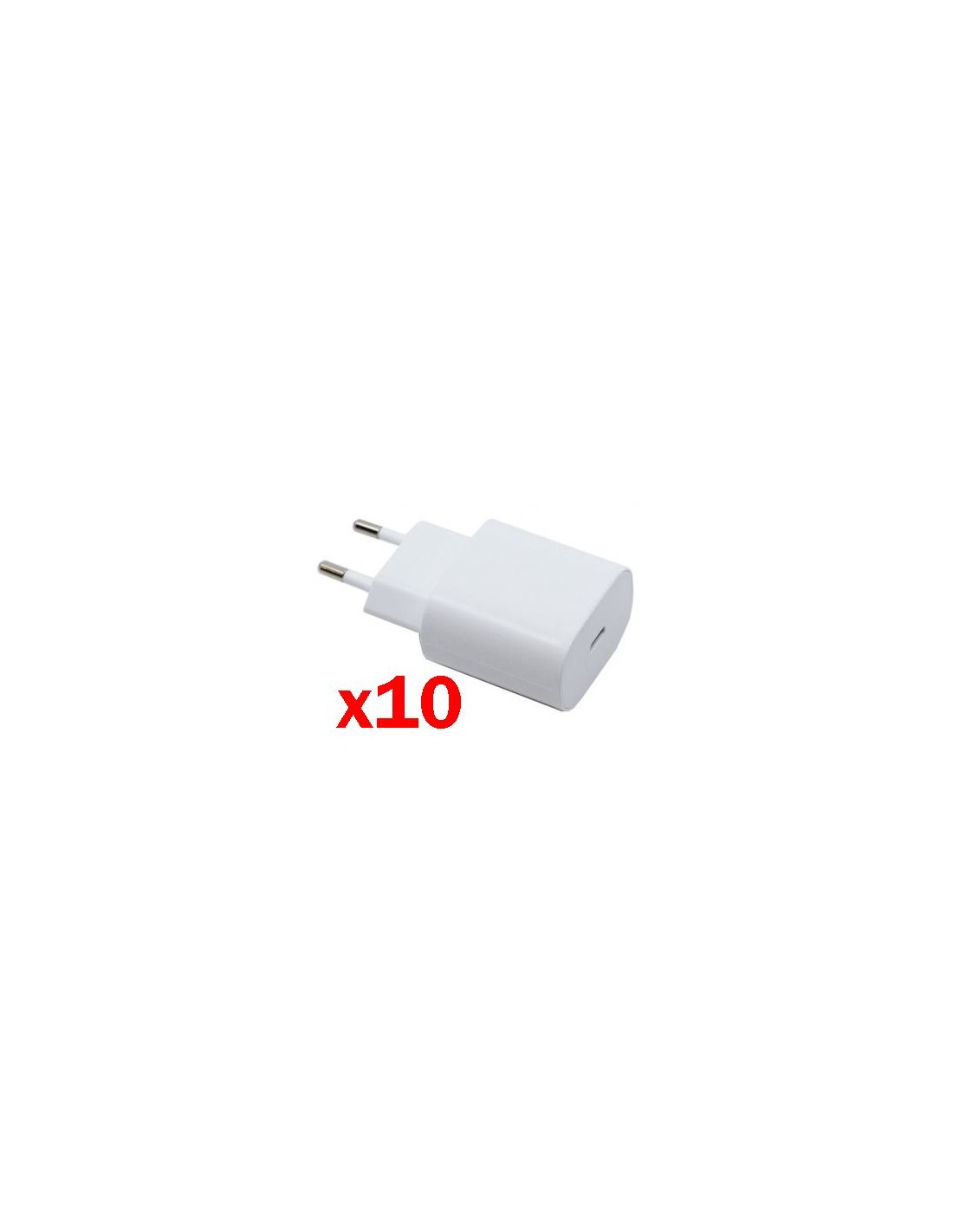 Lote de 10 cargadores Samsung EP-TA800 25W (1 x USB-C) - blanco (bulk)