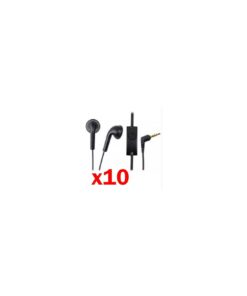 Lote de 10 manos libres con cable Samsung EHS61 - negro (bulk)