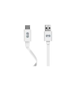 PureGear : Cable de datos Flat microUSB - blanco (blíster)