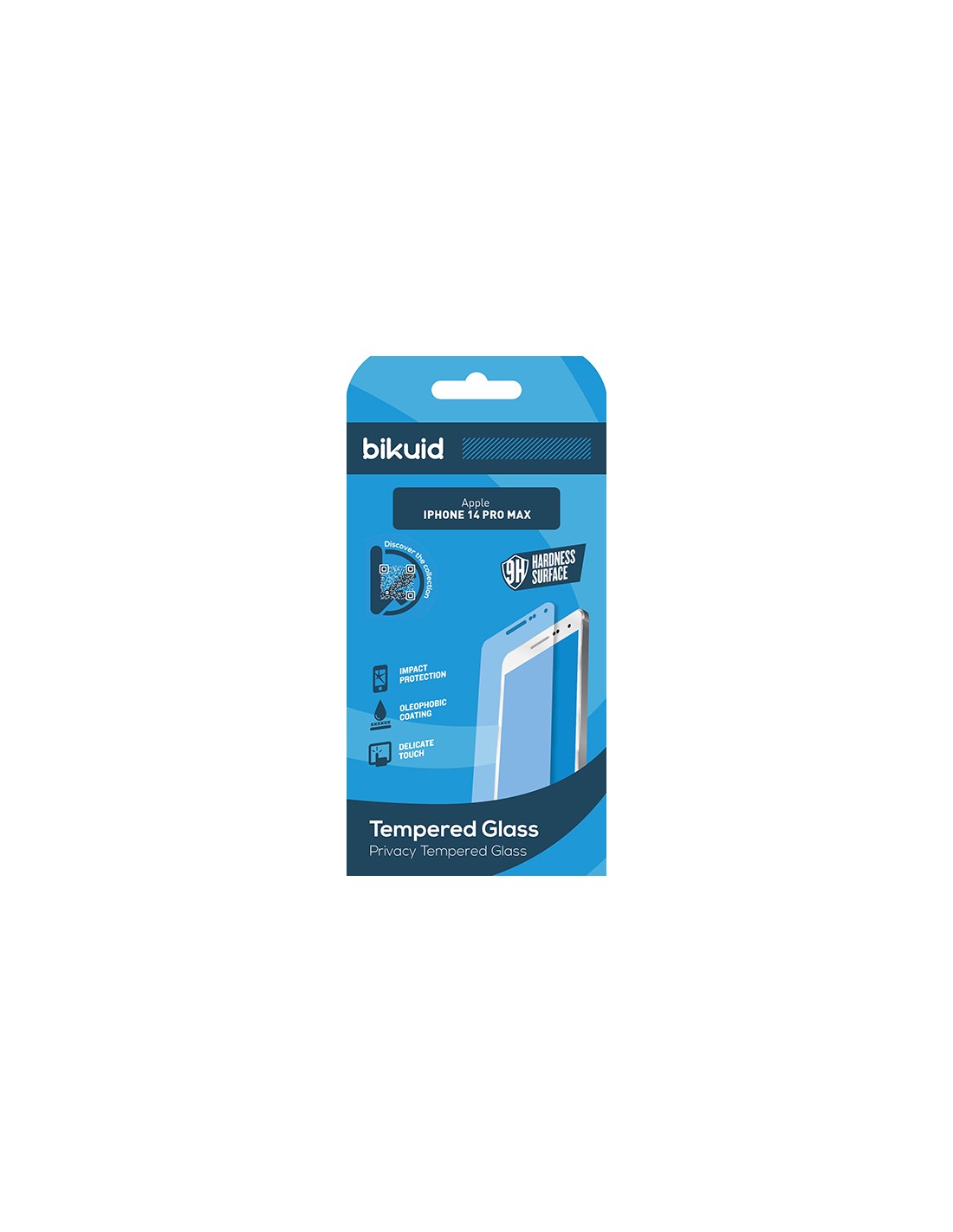 Bikuid : Privacy Tempered Glass - Apple iPhone 14 Pro Max