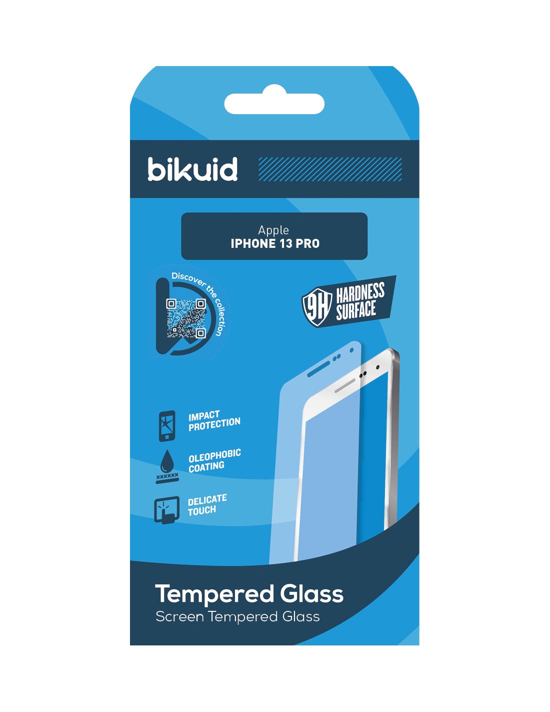 Bikuid : Screen Tempered Glass - Apple iPhone 13 Pro