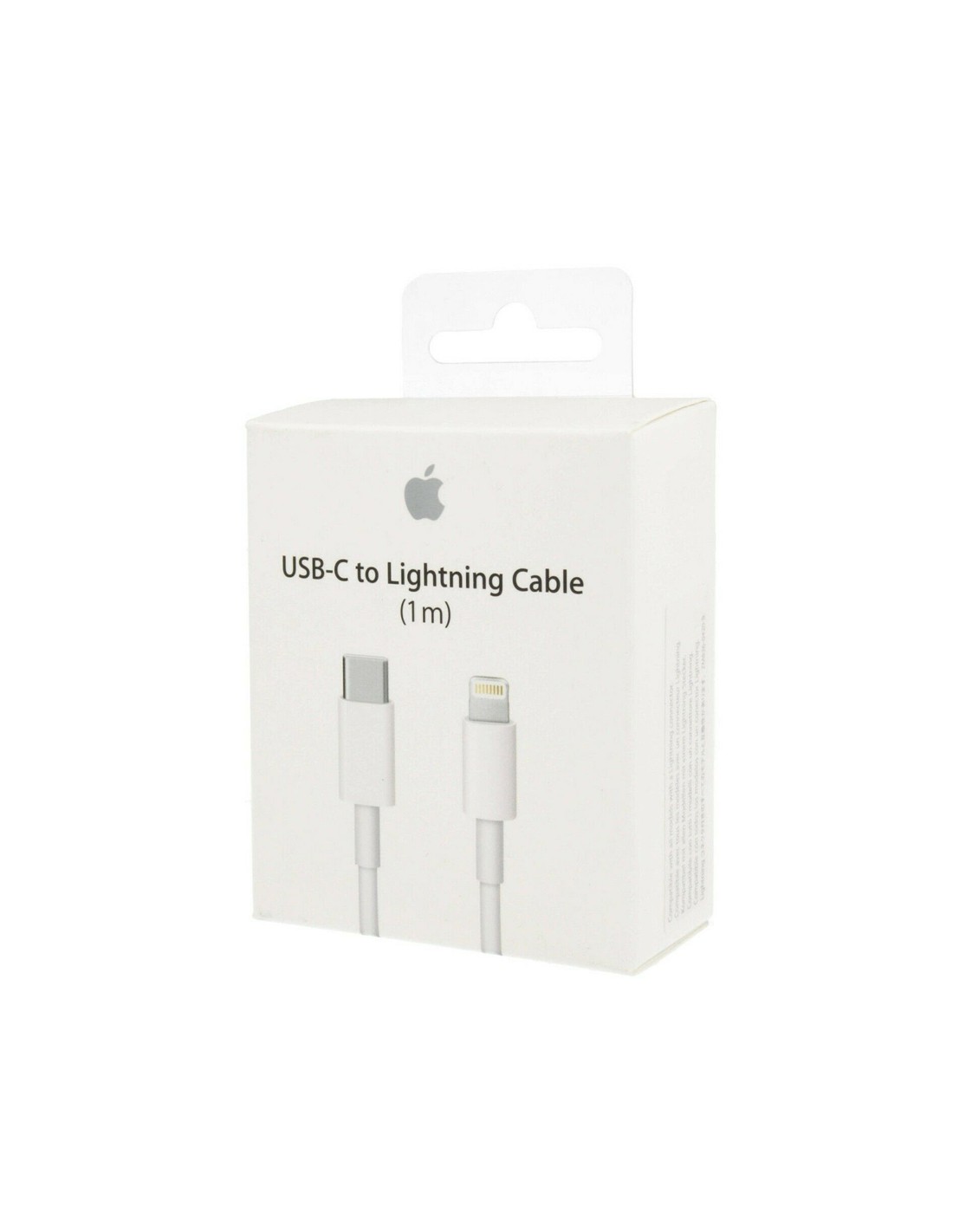 Apple : Cable de datos MUQ93ZM/A (USB-C / Lightning) 1m (blíster)