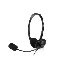 Ewent : EW3567 auricular y casco Auriculares Alámbrico Diadema Llamadas/Música Negro